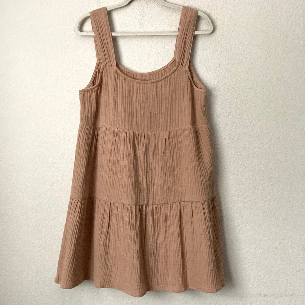 Tan Babydoll Dress- Le Lis - Picture 5 of 10